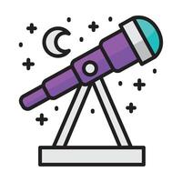 télescope icône conception illustration. vecteur conception