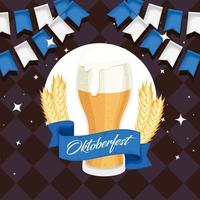 bannière de l'oktoberfest vecteur