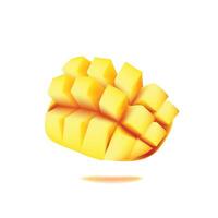 mangue 3d icône doux illustration vecteur