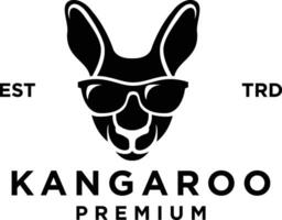 kangourou logo icône conception illustration vecteur