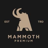 mammouth logo icône conception icône illustration vecteur