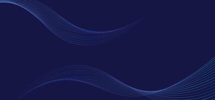 abstrait bleu et violet vague ligne Contexte vecteur