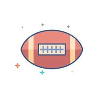 Football icône plat Couleur style vecteur illustration