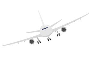 illustration de vecteur stock avion passager isolé sur fond blanc