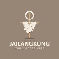 jailangkung logo vecteur icône illustration conception. une fantomatique appel poupée. spirituel fantoche jeu. indonésien traditionnel des fantômes fantoche jeu.