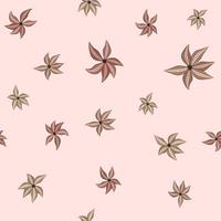 motif floral sans couture vintage utilisant des fleurs de jardin colorées pour l'impression sur textile, tissu, mariage, anniversaire, carte de voeux, arrière-plan web .belle et tendance illustration pour la conception et la décoration vecteur