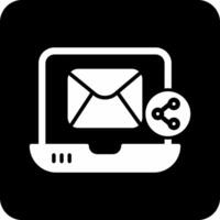 email partager vecto icône vecteur