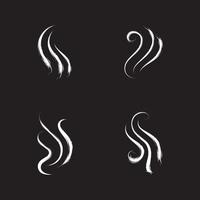 illustration de conception d'icône de vecteur de fumée