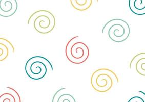 abstrait coloré avec un design en spirale vecteur