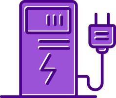 électrique charge vecto icône vecteur