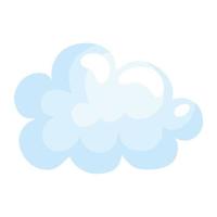 icône de nuage isolé vecteur