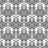 motif noir et blanc tribal navajo sans couture. ornement de vecteur ethnique.