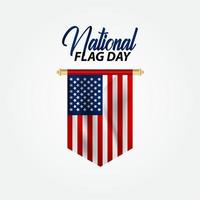 illustration vectorielle de joyeux drapeau national jour. jour du drapeau national vecteur