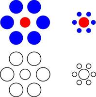 contour Maison Ebbing illusion ou titcher cercles vecteur