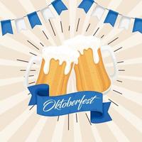 affiche du festival oktoberfest vecteur