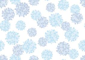 sans couture bleu hortensia modèle vecteur illustration isolé sur une blanc Contexte. horizontalement et verticalement répétable.