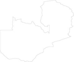 Zambie contour carte vecteur
