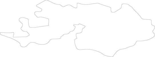 bâle-campagne Suisse contour carte vecteur