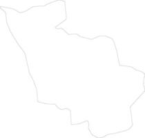Kayanza burundi contour carte vecteur