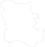 plovdiv Bulgarie contour carte vecteur