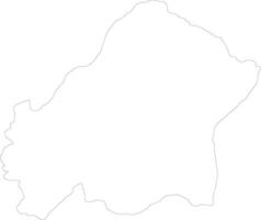 plateaux république de le Congo contour carte vecteur
