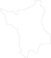 roraima Brésil contour carte vecteur