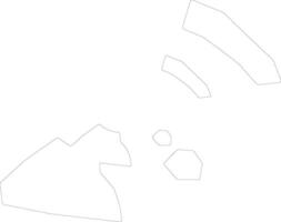 balzers Liechtenstein contour carte vecteur
