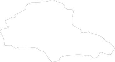 Brasov Roumanie contour carte vecteur