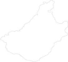 chagang-do Nord Corée contour carte vecteur