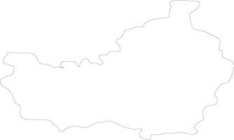 cluj Roumanie contour carte vecteur