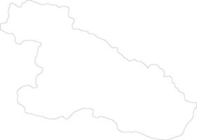 Karnali Népal contour carte vecteur