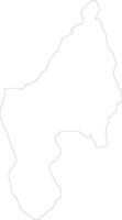 kigoma uni république de Tanzanie contour carte vecteur