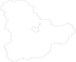 Kiev Ukraine contour carte vecteur