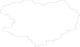 Kharkiv Ukraine contour carte vecteur