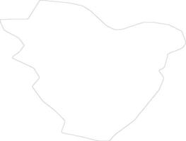 Kosovska Kaménica kosovo contour carte vecteur