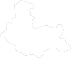 Kumanovo macédoine contour carte vecteur