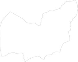 manzini Swaziland contour carte vecteur