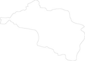 Narayani Népal contour carte vecteur