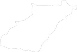 Nord Liban Liban contour carte vecteur