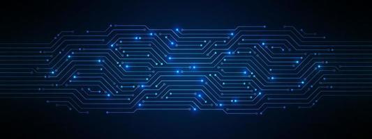 arrière-plan abstrait de la technologie, modèle de carte de circuit imprimé, puce électronique, ligne électrique vecteur