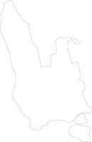 sanma Vanuatu contour carte vecteur
