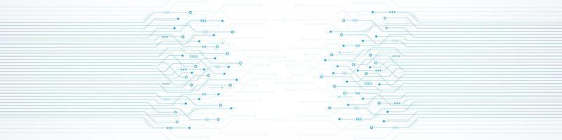 arrière-plan abstrait de la technologie, modèle de carte de circuit imprimé, puce électronique, ligne électrique vecteur