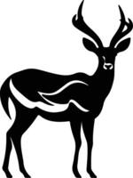 kudu noir silhouette vecteur