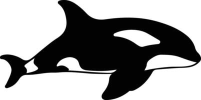 orque noir silhouette vecteur