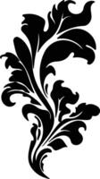 épinard noir silhouette vecteur
