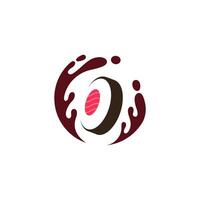 Facile logo pour Japonais Sushi vecteur