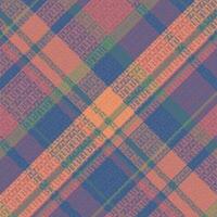 motif à carreaux tartan avec texture et couleur estivale. vecteur