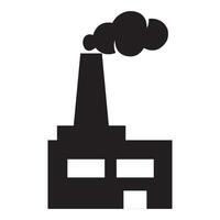 modèle de conception de vecteur de logo d'icône d'usine