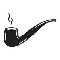 modèle de conception de vecteur de logo d'icône de pipe de fumer