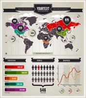 Ensemble de vecteur d&#39;éléments infographiques